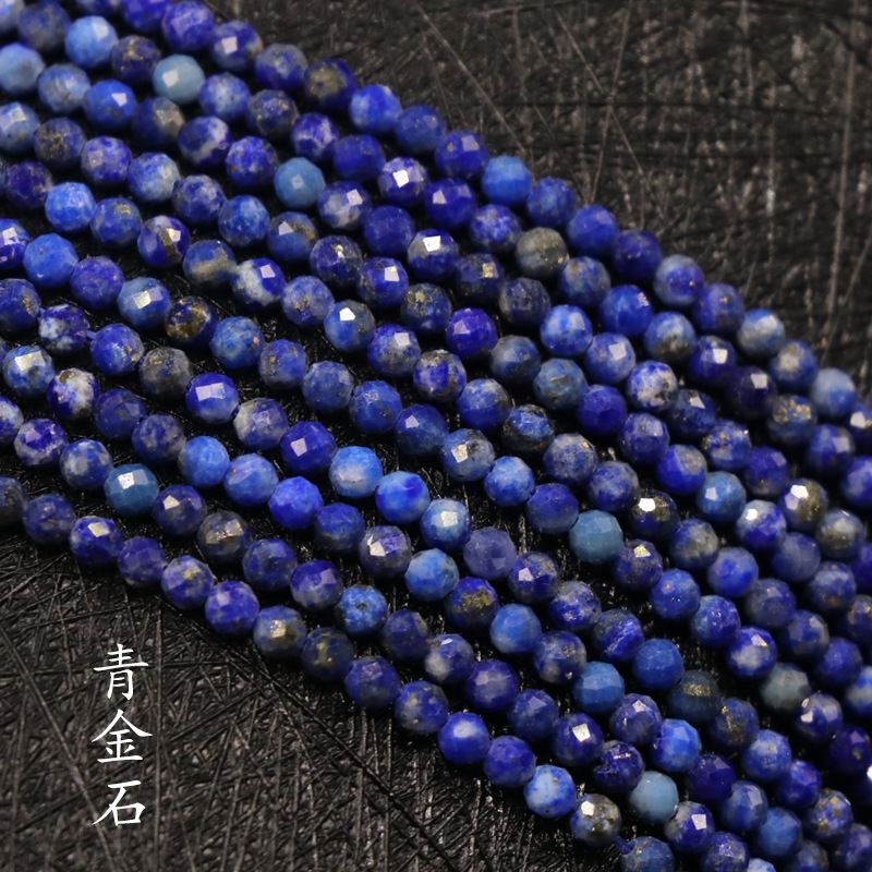 260-Agate cristal de pedra preciosa 2mm corte contas redondas turmalina romã água-marinha contas soltas DIY chapelaria gancho de cabelo borla