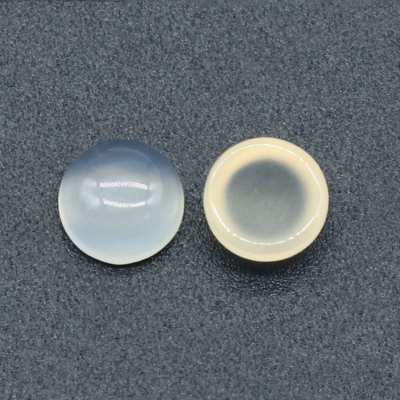 Superfície de anel redonda de 1246-6Mm, superfície de cristal natural única curva redonda geométrica DIY jóias incrustadas com acessórios de pedra solta