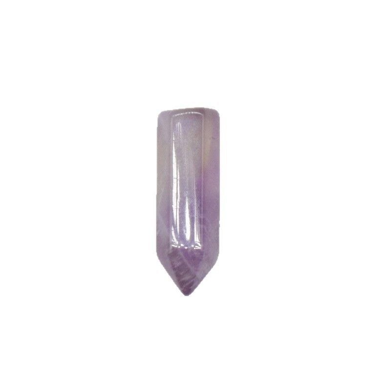 Bala de pedra de ágata de cristal natural 6 × 21mm mini coluna hexagonal não porosa DIY jóias artesanais