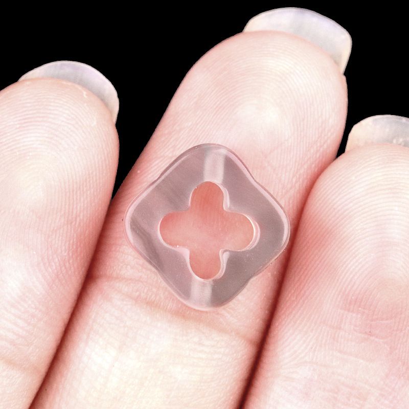 2054 - Contas de trevo de quatro folhas de cristal natural com ódio de quatro folhas, pingente, colar, pulseira e contas acessórias DIY