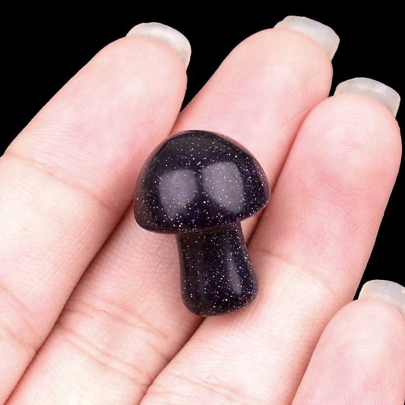 883-Amethyst agate stone mini 2cm pequeno cogumelo DIY micro paisagem Mori paisagismo jardim flor vaso decoração