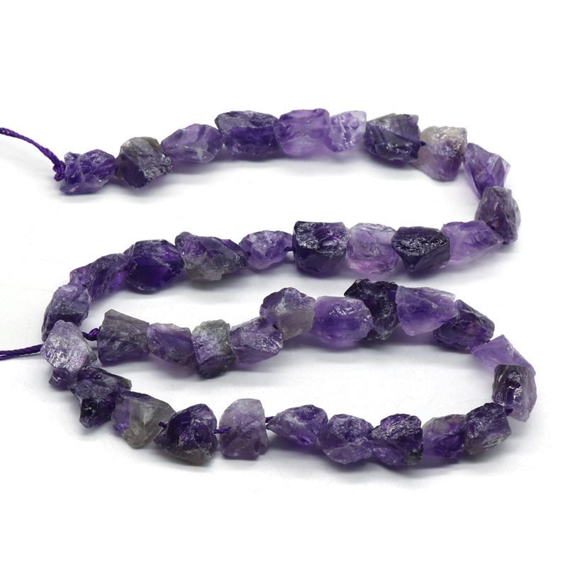 10-12Mm pedra áspera minério de lã pequeno, pó roxo citrino branco cristal azul ouro turmalina minério contas irregulares