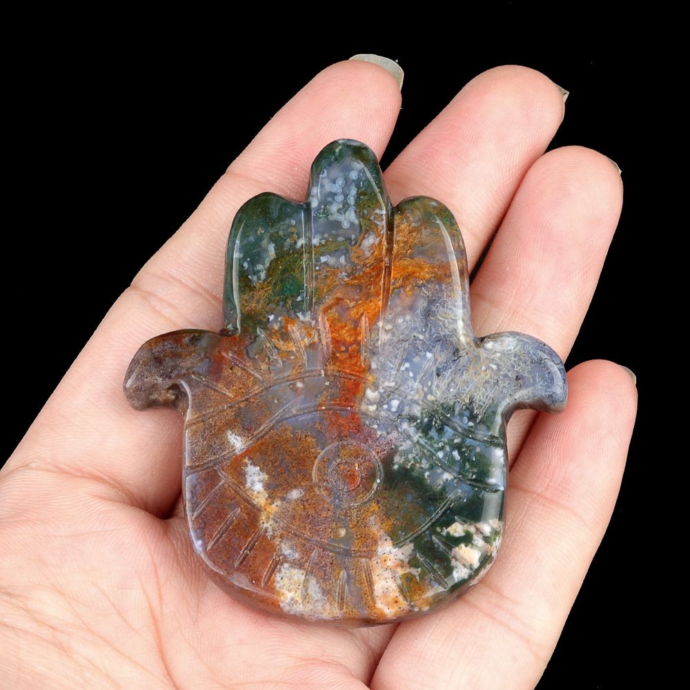 1966-Cristal Natural Semi-Precioso Cabeça Ametista Mão de Fátima Olho de Anjo Criativo Palma Artesanato Ornamento