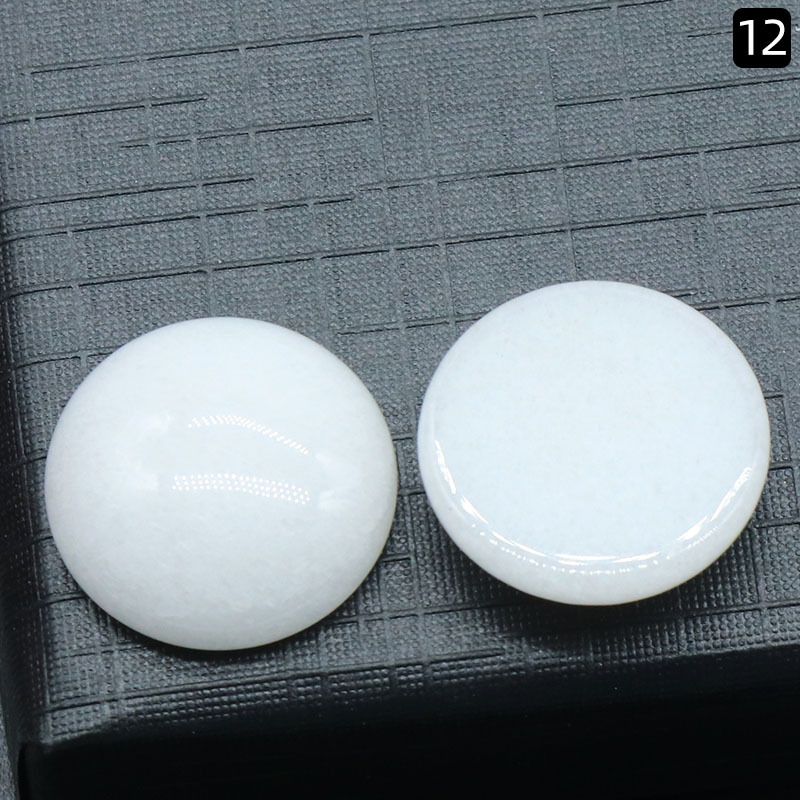 Superfície de anel redondo 1250-18Mm de cristal natural de superfície única curva redonda geométrica DIY jóias incrustadas com acessórios de pedra solta