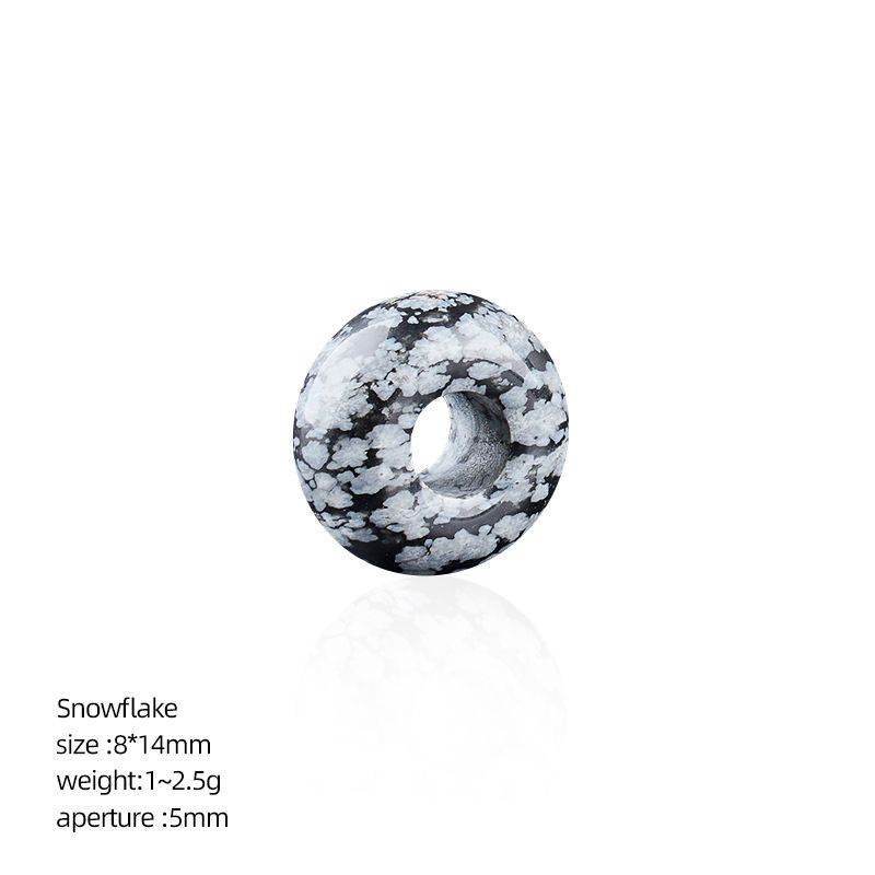 8 * 14Mm grande buraco natural cristal ábaco contas DIY colar colar de roupas de ágata contas soltas contas divisória acessórios de jóias