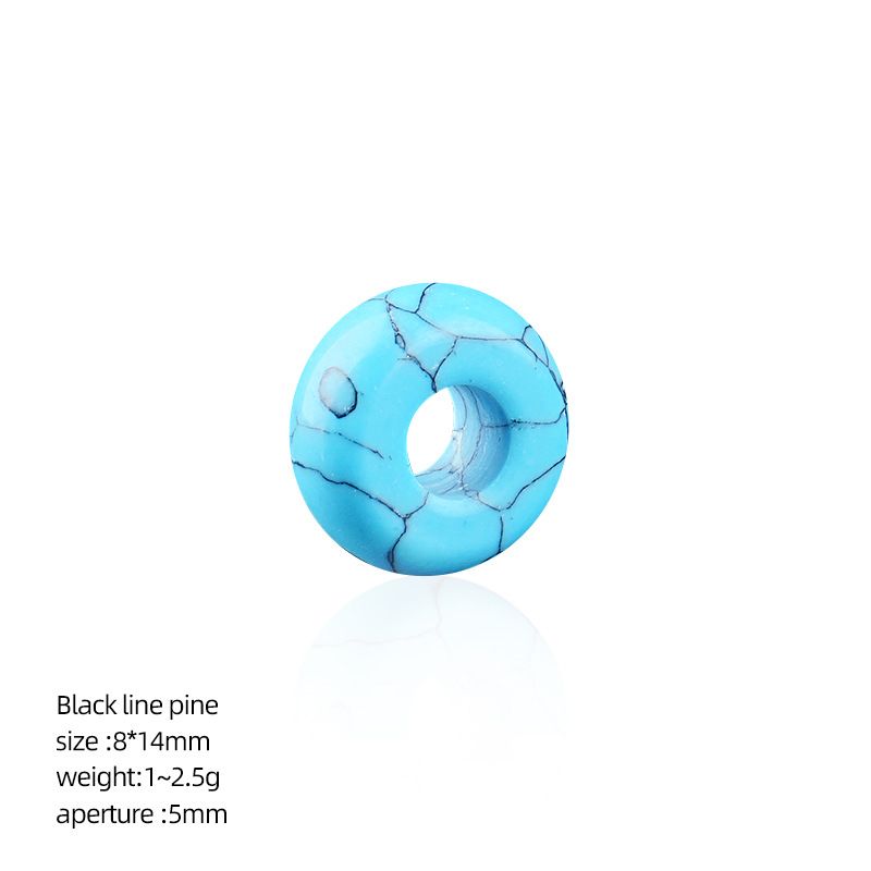 8 * 14Mm grande buraco natural cristal ábaco contas DIY colar colar de roupas de ágata contas soltas contas divisória acessórios de jóias