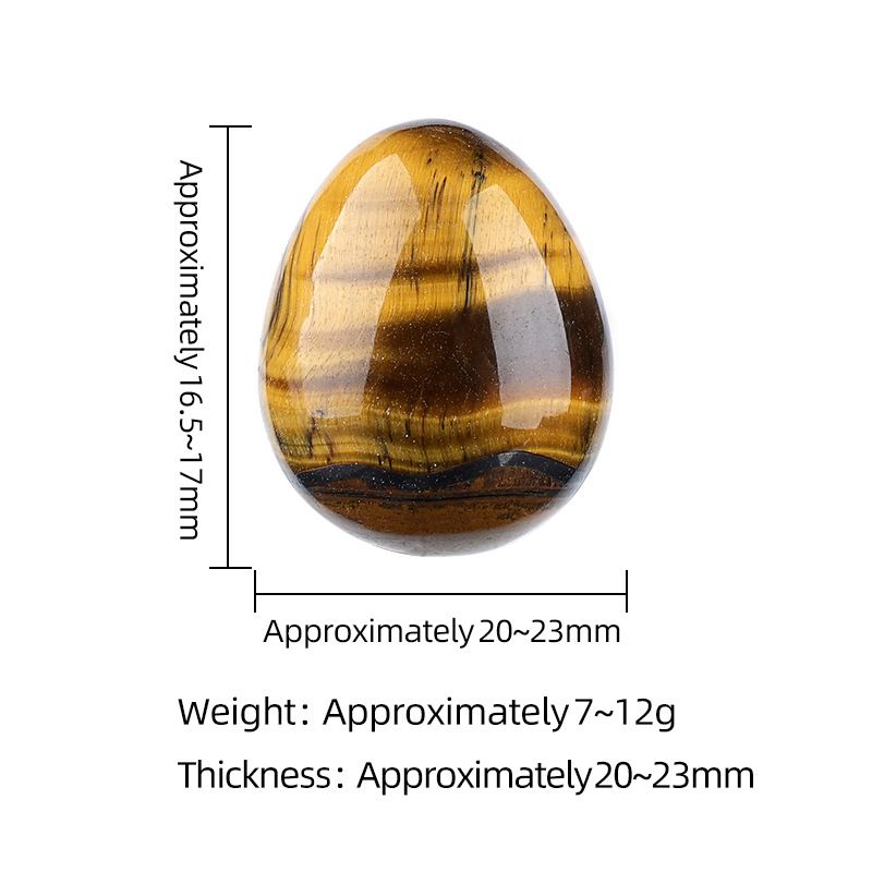 1431 Ovo de pedra de pedra crua em forma de pássaro de cristal natural de 20mm de cristal natural pequeno com ágata da Páscoa esculpida em forma de ovo