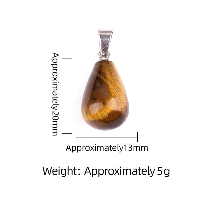 1463-20Mm pingente de gota de água redonda, pedra semi-preciosa natural pingente de gota de água redonda brincos DIY colar acessórios de jóias