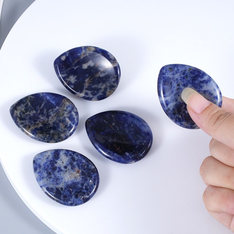 Água gota descompressão palma pedra cristal natural ágata ranhura polegar pressione alça esquecer preocupação pedra