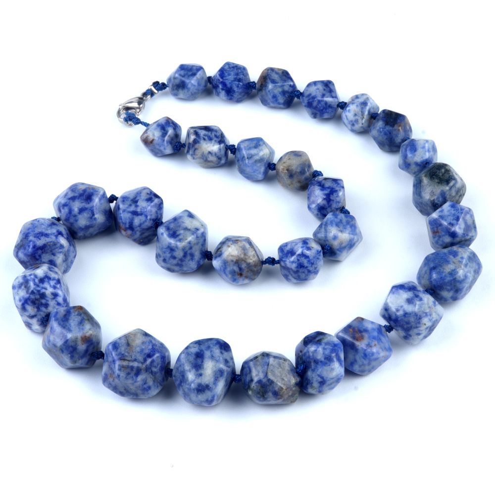 1906-Colar irregular de jade de ágata de cristal natural, pedra bruta polida e polida com colar de forma atada