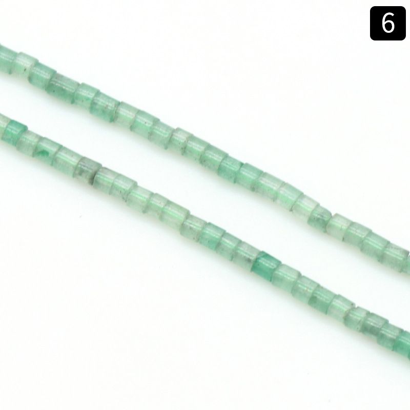1110-Pedra semi-preciosa de ágata de cristal natural 2X2mm cilíndrico frisado DIY pulseira colar brincos material de jóias