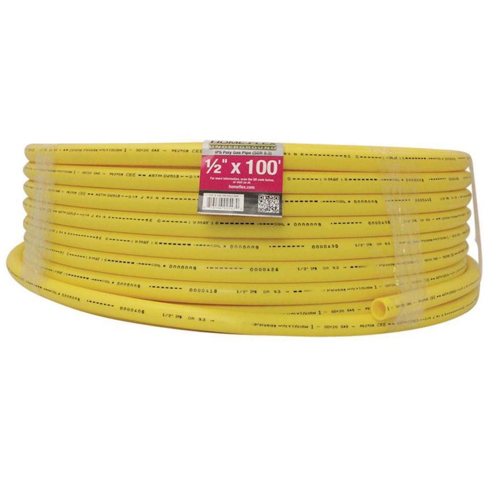 1-1/2 in. IPS x 250 ft. DR 11 Underground Yellow Polyethylene Gas Pipe