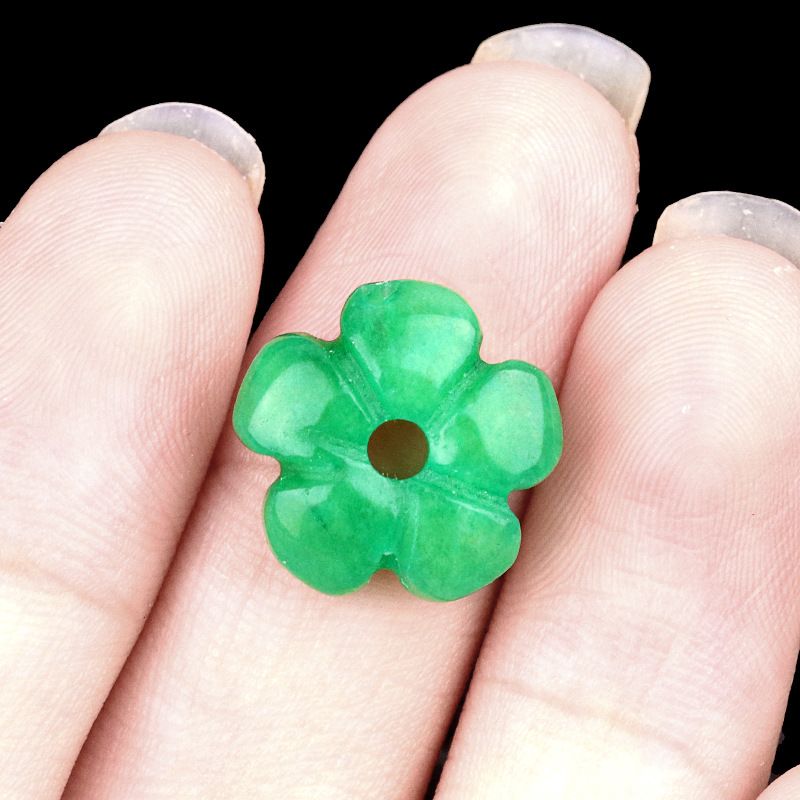2057-Ágata de ametista natural 14mm flor de ameixa contas soltas DIY pulseira de flor frisada colar acessórios