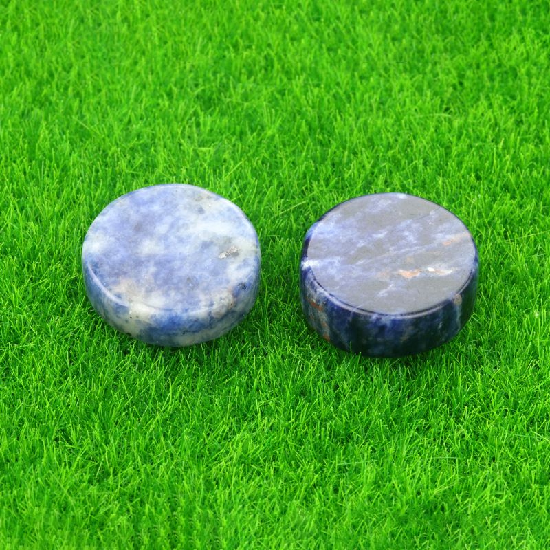 1693-16 ~ 18Mm folha redonda, disco de ágata de cristal natural DIY material de jóias de pedra