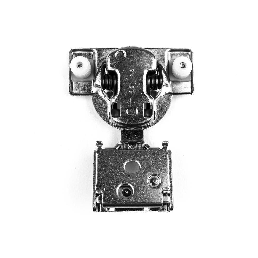 105-Degree 1/2 in. (35 mm) Overlay with Dowel Face Frame Cabinet Hinges with Installation Screws (1-Pair)