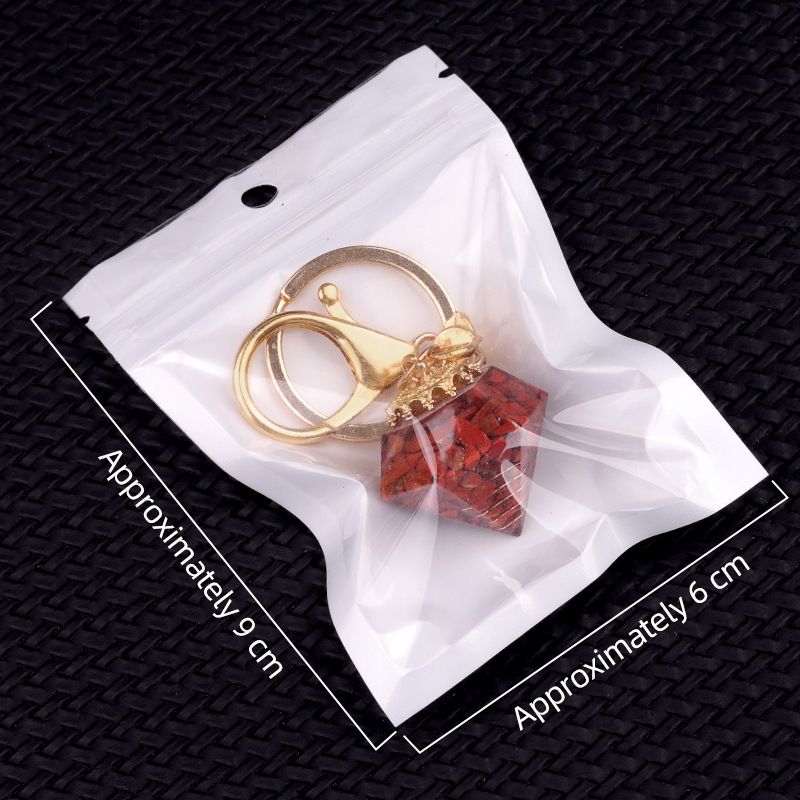 2302-Pedra de cristal natural cascalho Pingente de diamante epóxi Pingente de presente pequeno transfronteiriço