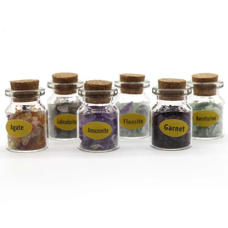 Pedras De Cristal Espécimes De Minério Cristais Minerais Materiais De Ensino Garrafas Garrafas À Deriva 10 Garrafas Caixas De Cascalho