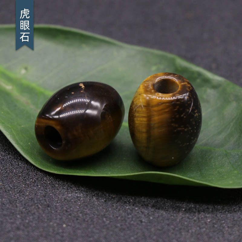 326-Grandes Buracos Grânulos Cristal Ágata Jade Barrel Grânulos Grandes Buracos Soltos 16 × 18mm Abertura 5mm Acessórios para Jóias