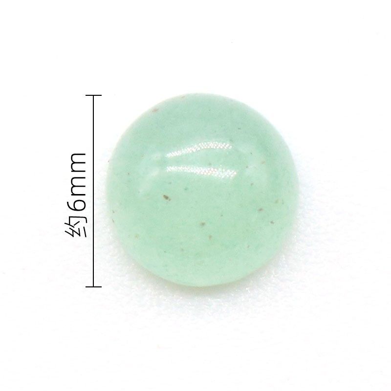 Superfície de anel redonda de 1246-6Mm, superfície de cristal natural única curva redonda geométrica DIY jóias incrustadas com acessórios de pedra solta