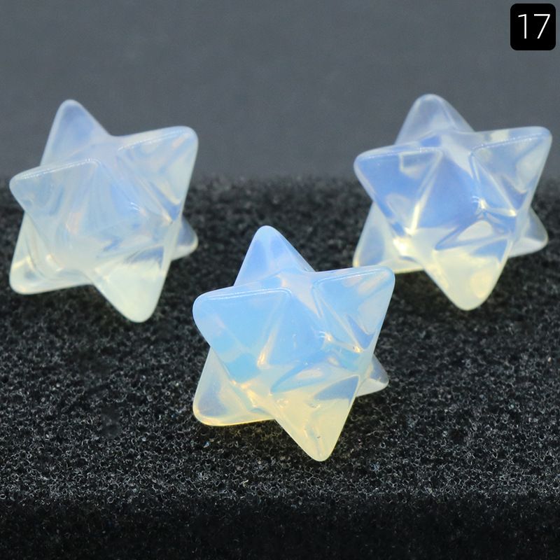 1444-Merkaba estrela de Kaba não porosa, pedra de ágata de cristal natural Merkaba grande hexagrama de satélite
