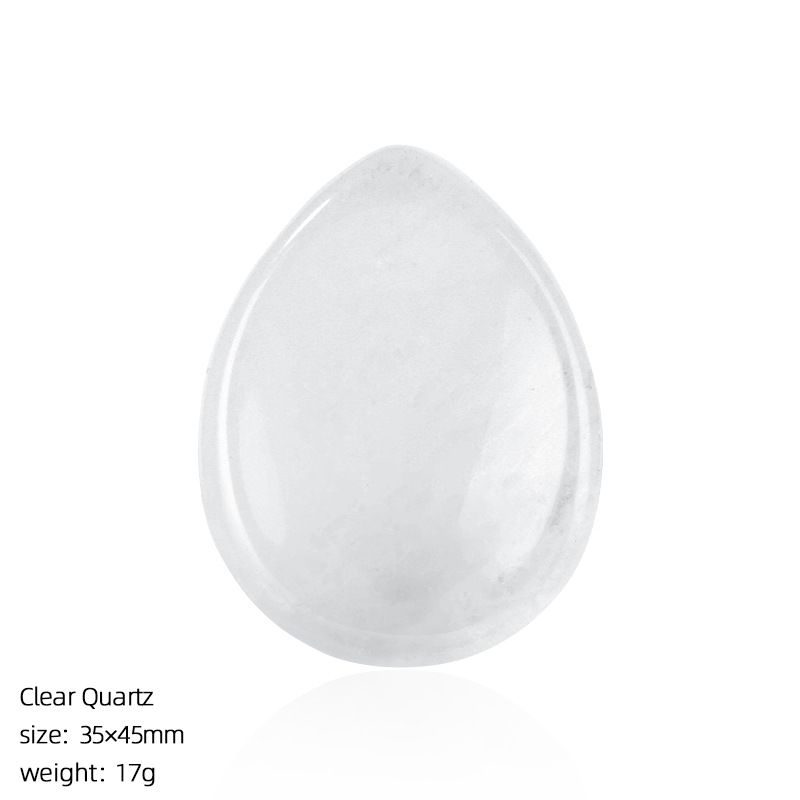 Pedra natural do polegar Massagem de descompressão europeia e americana escultura em pedra de palma com sulco de ágata em forma de gota de água esqueça a pedra da preocupação