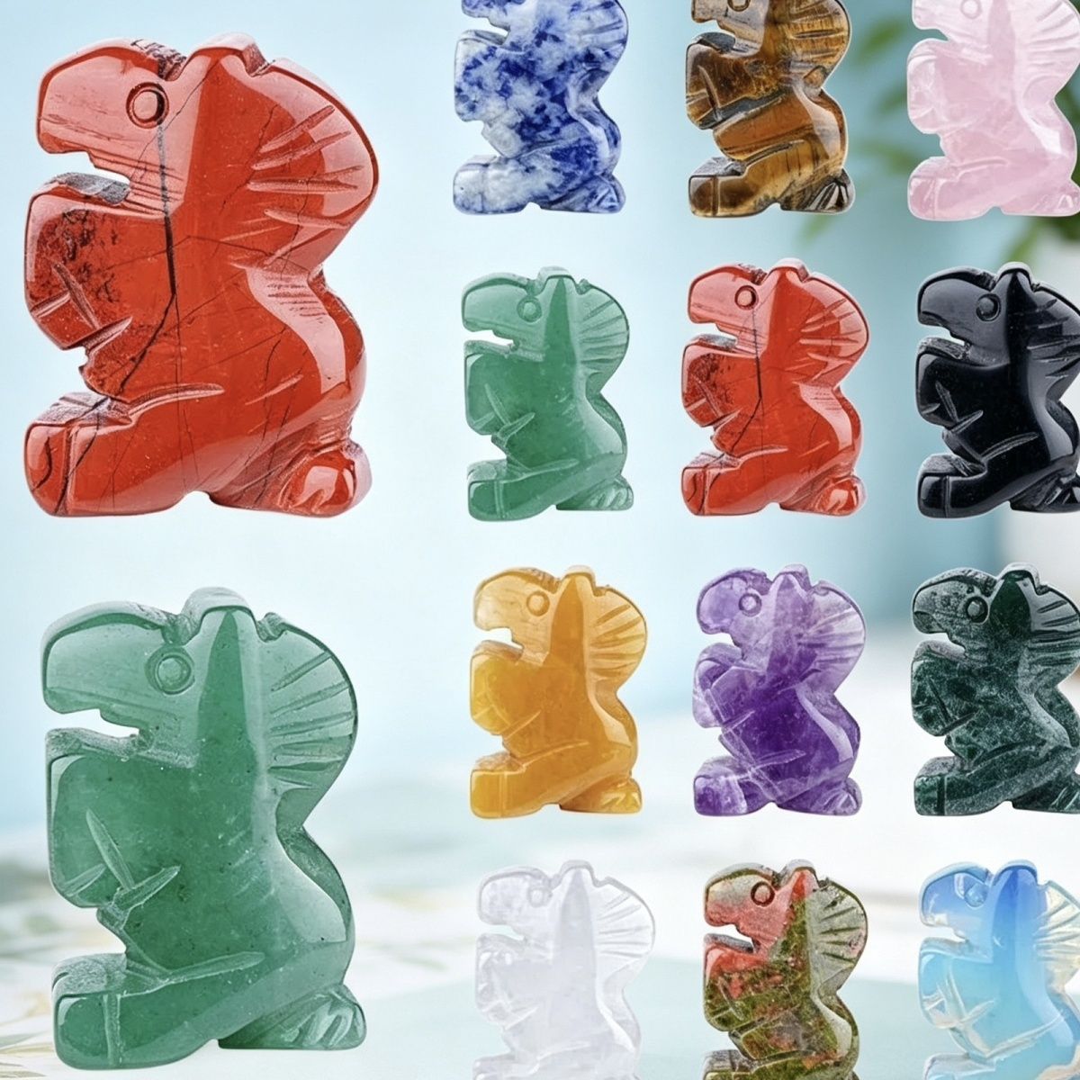1 polegada de cristal natural pônei ornamento home desktop micro paisagem Ano do Cavalo mascote ágata escultura decoração cavalo