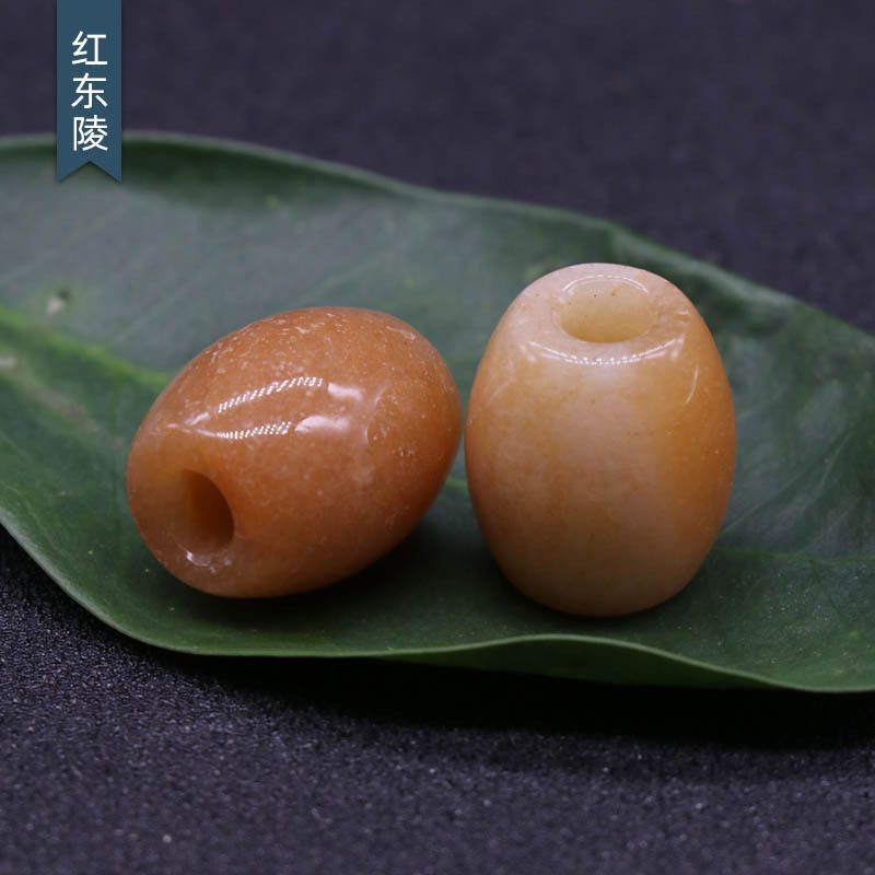 326-Grandes Buracos Grânulos Cristal Ágata Jade Barrel Grânulos Grandes Buracos Soltos 16 × 18mm Abertura 5mm Acessórios para Jóias