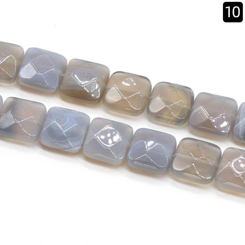 1369-12 * 12Mm seção quadrada, quadrado de pedra de ágata de cristal natural DIY acessórios de jóias material