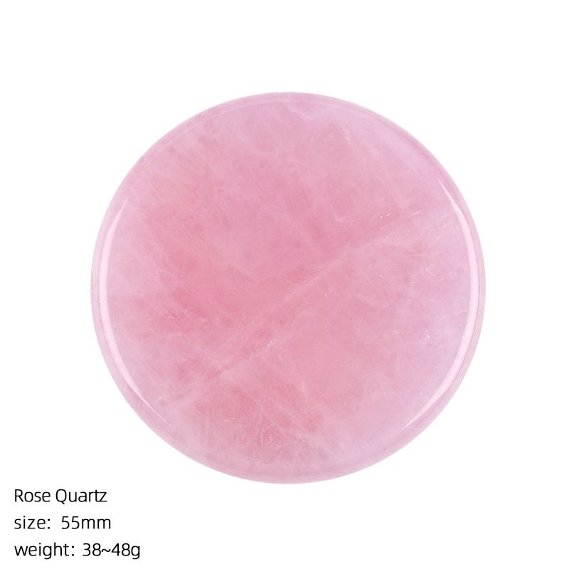 2483 Disco de pedra natural de 55Mm adesivo de geladeira DIY feito à mão suporte de telefone móvel letras material runa acessórios de cristal natural