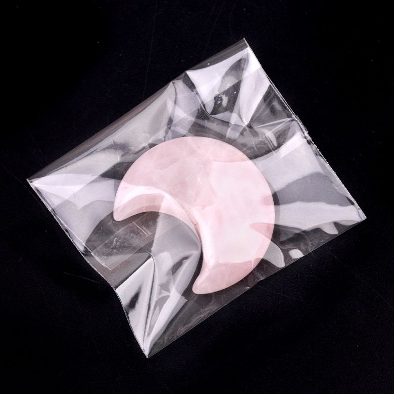 1602-30Mm lua, forma crescente de pedra de ágata de cristal natural DIY lua não porosa acessórios material