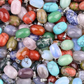 1823-13X18mm pingente de tambor de pedra de cristal de ágata pingente cilíndrico acessórios de jóias DIY