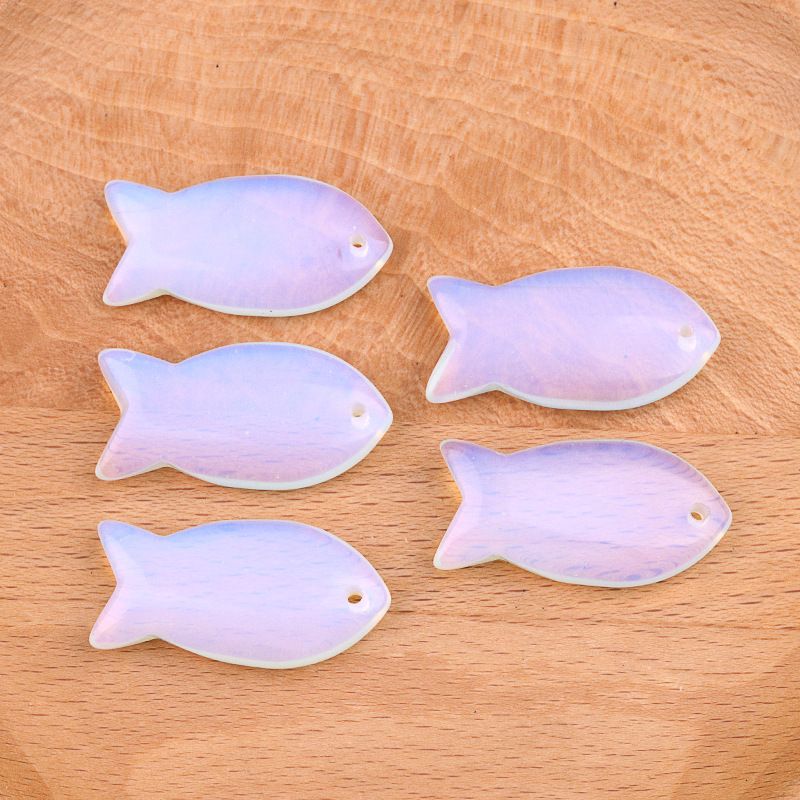1614-Cristal ágata pedra semipreciosa pingente de peixe pequeno colar DIY saco pingente chaveiro animal acessórios