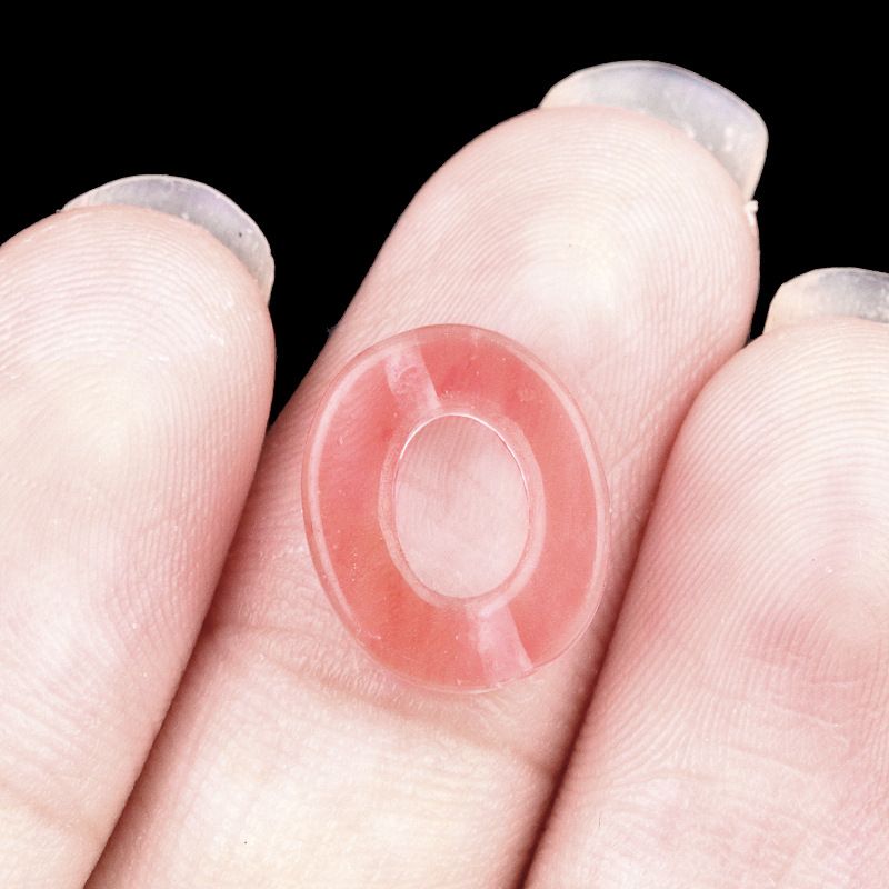 2052-Contas soltas ovais de pedra de cristal natural de ágata de cristal DIY colar pulseira acessórios contas