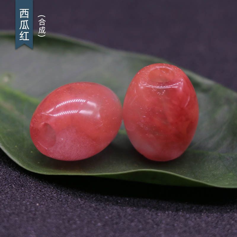 326-Grandes Buracos Grânulos Cristal Ágata Jade Barrel Grânulos Grandes Buracos Soltos 16 × 18mm Abertura 5mm Acessórios para Jóias