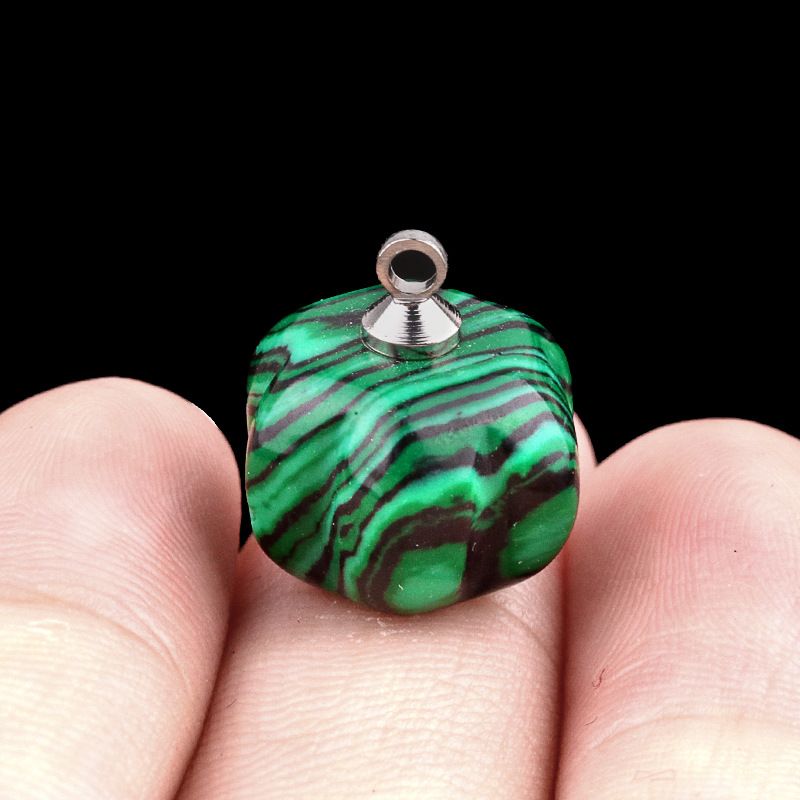 1639-10X13mm pingente de abóbora, meia pedra do tesouro de ágata de cristal abóbora gravada DIY material de jóias