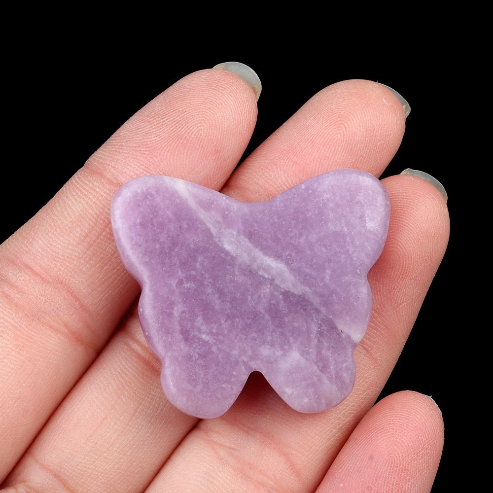 1792 - 30 × 35 mm grande borboleta não porosa, pedra de ágata de cristal natural, borboleta esculpida enfeite de mesa para casa