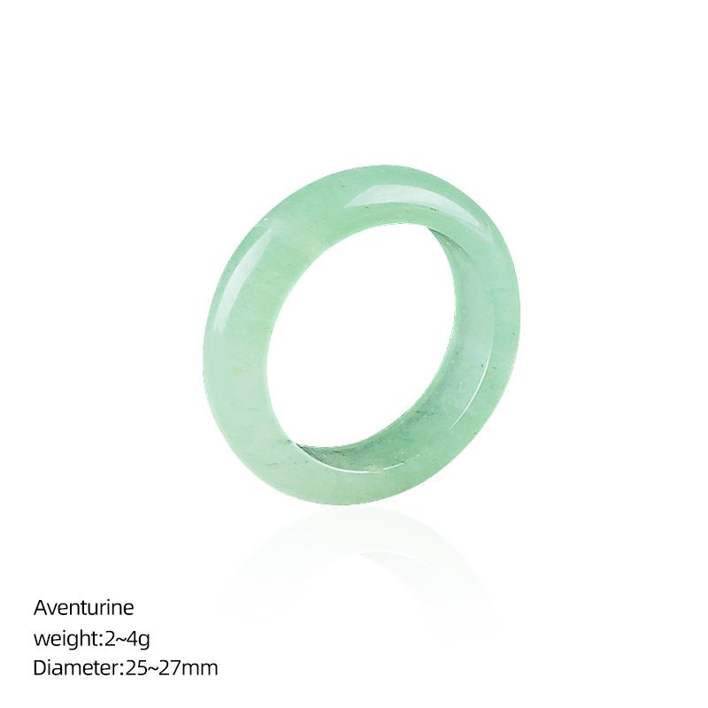 Anéis de cristal natural, pulseiras de mão masculinas e femininas, anéis de corrida, acessórios, anéis de pedra semipreciosa ins nicho high-end sense