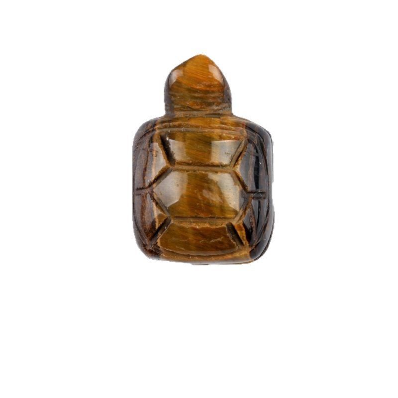 1599 uma tartaruga de 1 polegada, escultura em pedra de ágata de cristal pedra semipreciosa artesanato pequeno pêndulo tartaruga de cristal DIY