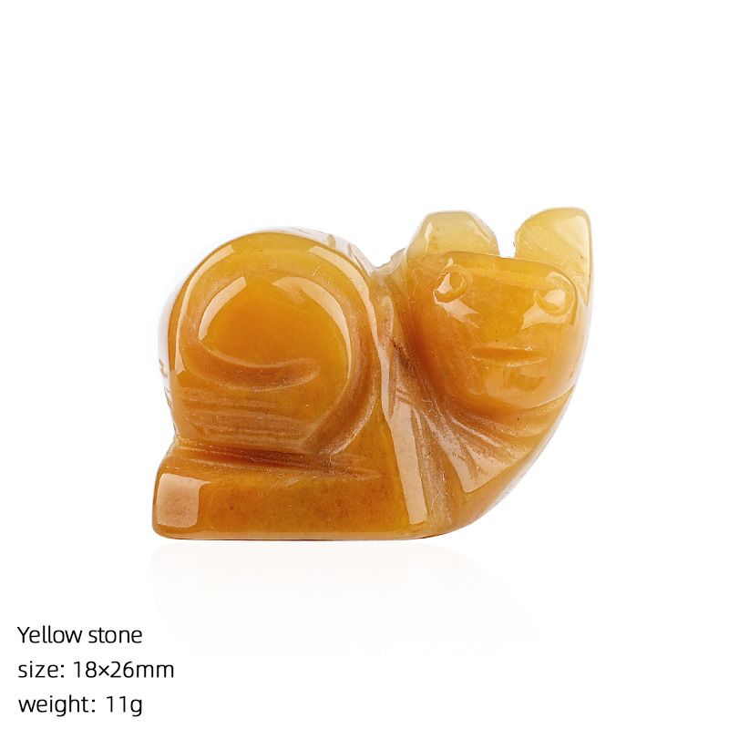 1In cristal natural caracol ornamento transfronteiriço criativo casa desktop micro-paisagismo escultura pedra preciosa pequeno caracol