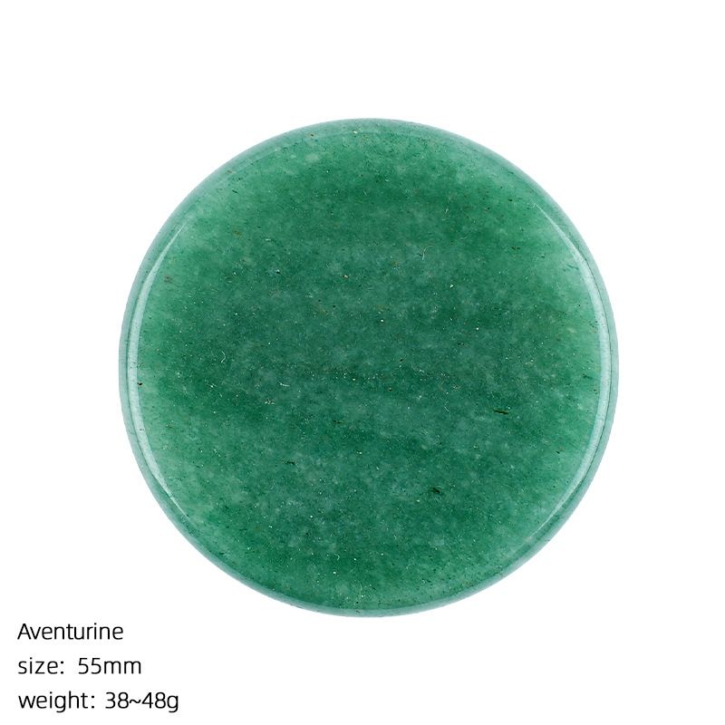 2483 Disco de pedra natural de 55Mm adesivo de geladeira DIY feito à mão suporte de telefone móvel letras material runa acessórios de cristal natural