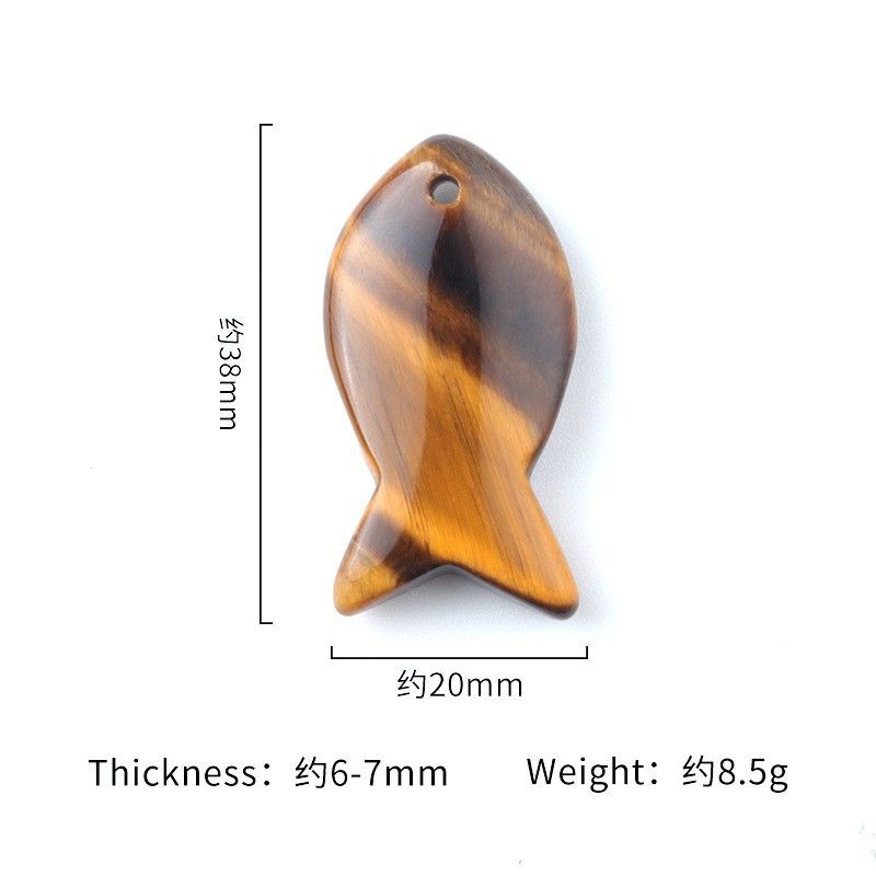 1614-Cristal ágata pedra semipreciosa pingente de peixe pequeno colar DIY saco pingente chaveiro animal acessórios
