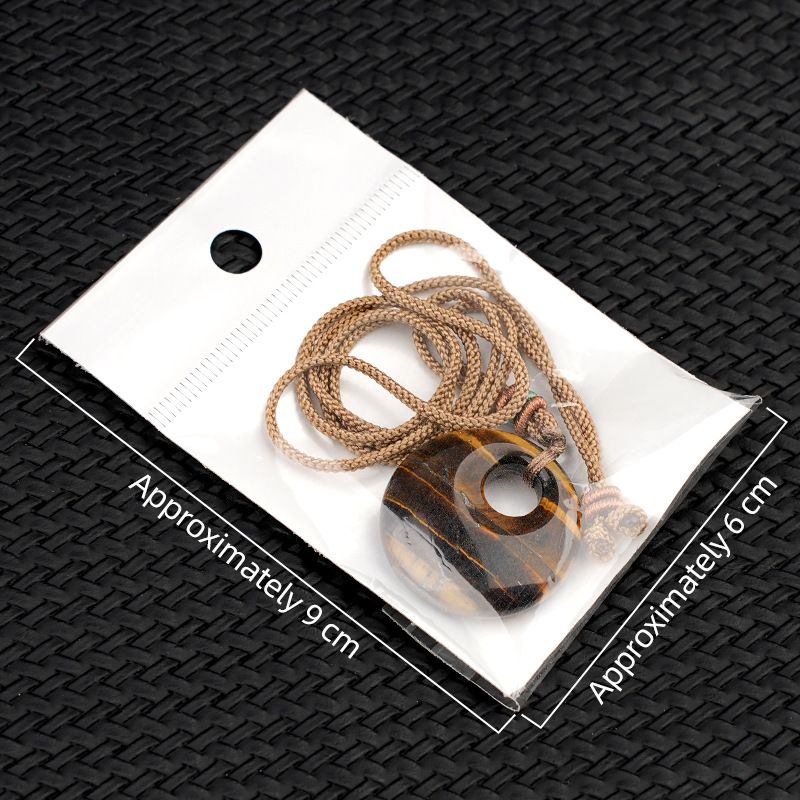 2330-30Mm colar de fivela de segurança com orifício lateral, pingente de ágata de cristal de grande abertura, colar de fivela de princesa, novos produtos estão à venda.