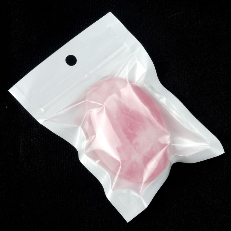 1727-Alça de cristal rosa, pedra de jogo em forma de sabão de cristal de pó natural, cristal de ajuda à meditação de ioga