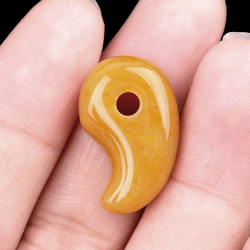 175-Cristal ágata yin e yang gancho jade pingente grande tengu Inuyasha animação pulseira periférica colar acessórios