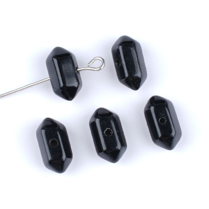 Acessórios de orifício médio de ponta dupla de cristal natural, olho de tigre de ouro verde, cristal de ametista em pó de cristal branco acessórios de joias DIY