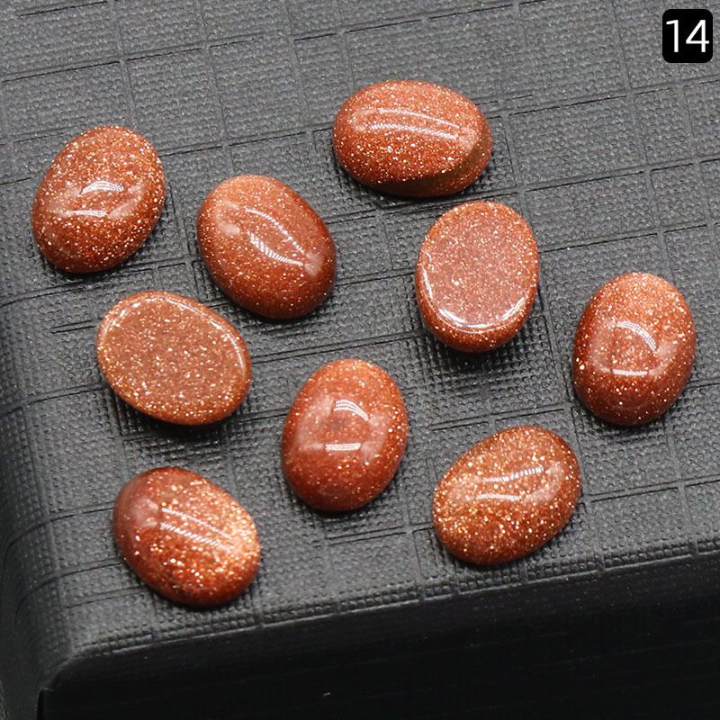 Superfície de anel em forma de ovo 1236-6X8mm, cristal natural de arco único oval geométrico DIY jóias incrustadas com acessórios de pedra solta