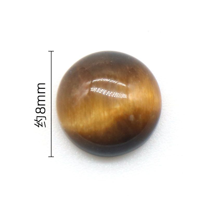 Superfície de anel redonda de 1247-8Mm, superfície de cristal natural única curva redonda geométrica DIY jóias incrustadas com acessórios de pedra solta