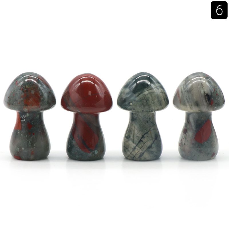 1442-Cogumelo grande de cristal natural Cogumelo 35mm DIY micro-paisagem Mori paisagismo jardim vaso de flores ornamento decorativo