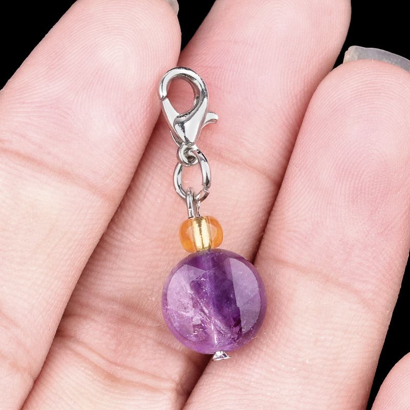 2132-Ágata de cristal natural pedra semi-preciosa seção hexagrama pingente pequeno gotejamento jóias DIY acessórios de jóias