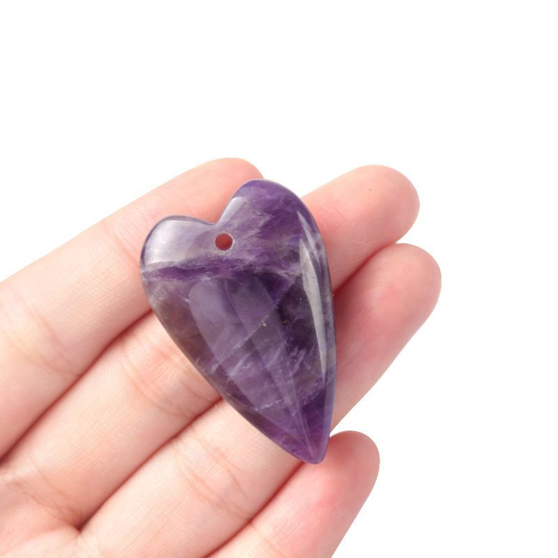 25 * 40 longo amor casal DIY material artesanal cristal ágata pêssego colar acessórios com buracos